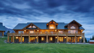 Spectacular ‘Yellowstone’-Inspired Log Cabin Mansion Lists for $31 Million