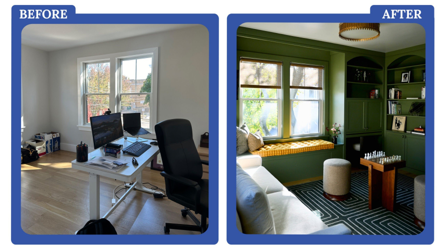 I’m 32 and I Spent $14K to Turn a Sterile Spare Room Into a Colorful Library