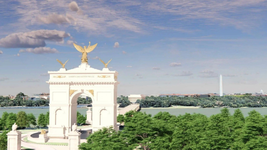 Plans for Trump’s 250-Foot Arch Are Released by White House Officials