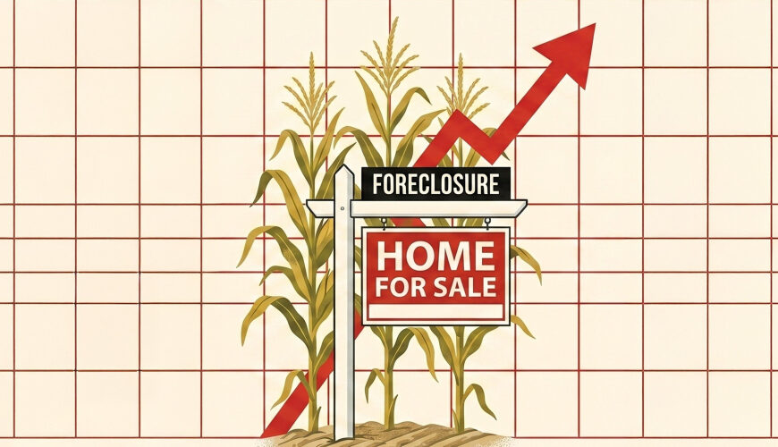 Foreclosures Jump 26% With Surprising Midwestern State Leading the Nation