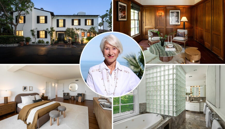 Helen Mirren Relists L.A. Home With $5.5 Million Price Cut After Major Renovation