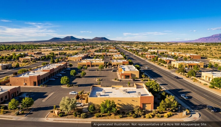Albuquerque Site Rezoned From Mixed-Use to Commercial Near Los Volcanes