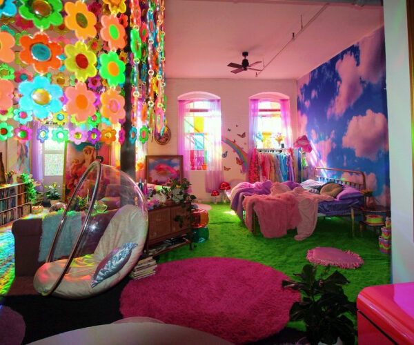 ‘I Rented a Bland, Beige Studio-and Turned It Into a Rainbow Paradise’