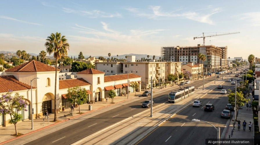 L.A. Planners Advance Rezoning Plan Near Three Metro G Line Stations