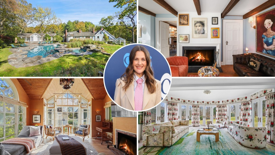 Drew Barrymore Sells Her ‘Weekend Getaway’ Near Manhattan for $4.5 Million