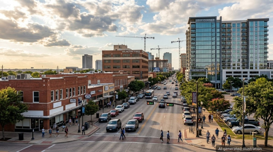 Trammell Crow to Build 390 Apartments and Office Space in Downtown Arlington