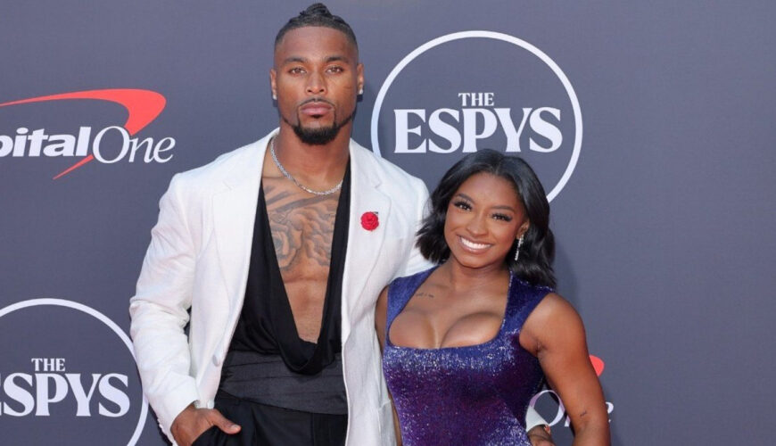 Simone Biles Reveals How She Cheers On Jonathan Owens From Their Texas Home