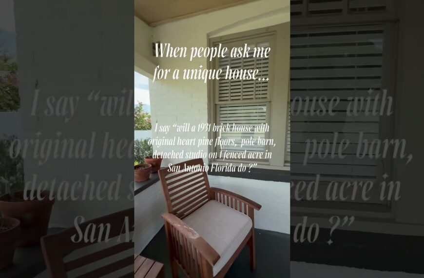 This is the type of unique home that speaks to a buyer. Coming to market soon in San Antonio FL