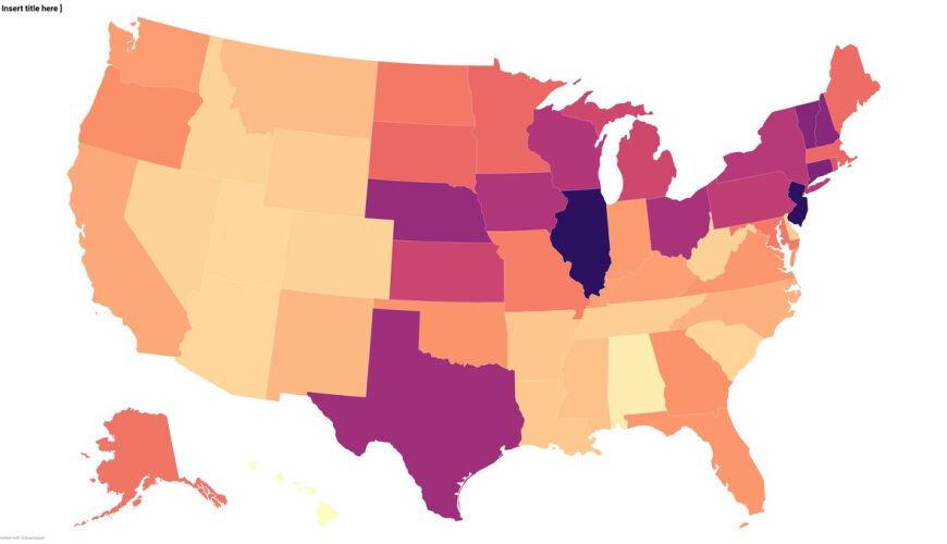 Mapped: Where Homeowners Pay the Lowest Property Tax Bills Under 0.5%
