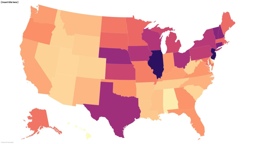Mapped: Where Homeowners Pay the Lowest Property Tax Bills Under 0.5%